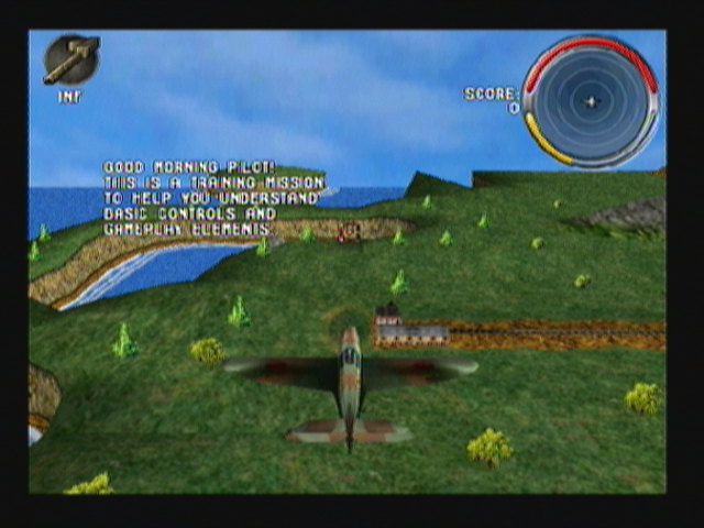 Armageddon Squadron (Zeebo) screenshot: Starting the tutorial mission.
