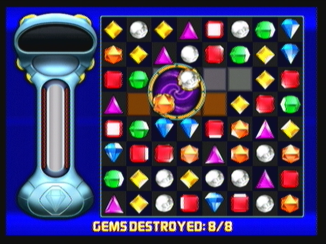 Bejeweled: Twist (Zeebo) screenshot: Beating the first challenge.
