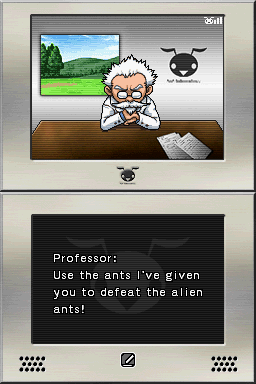 Ant Nation (Nintendo DS) screenshot: The professor