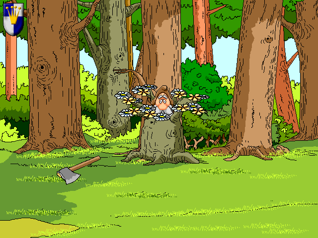 The King's Secret (Windows 3.x) screenshot: Transformation of the king into a tree