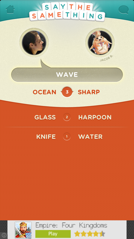 Say the Same Thing (Android) screenshot: Waves are kind of sharp, right?