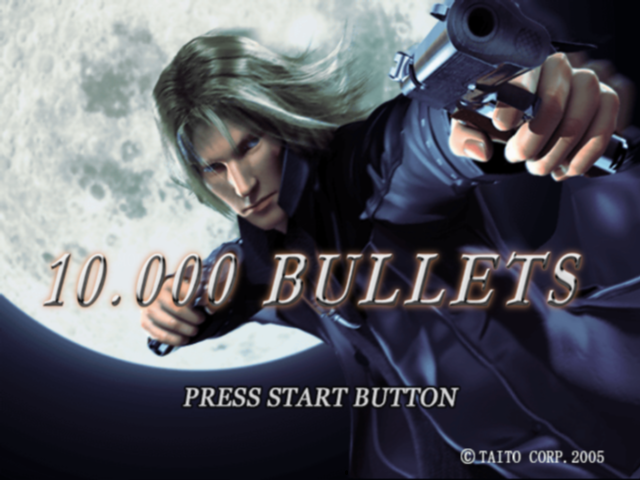 10.000 Bullets (PlayStation 2) screenshot: The title screen.