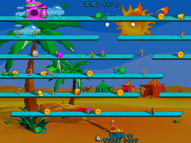 Foxy Jumper (Windows) screenshot: Pack 4 level 15