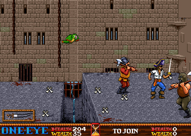 Skull & Crossbones (Arcade) screenshot: Kill them.