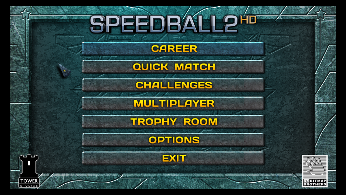Speedball 2 HD (Windows) screenshot: Game menu