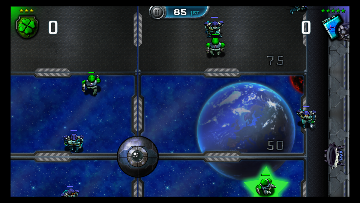Speedball 2 HD (Windows) screenshot: Final of the intergalactic cup in the Space Stadium
