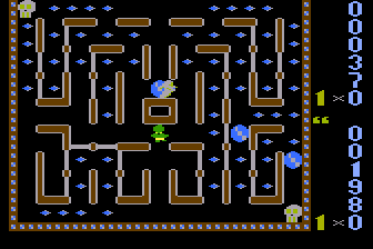 Bilbo (Atari 8-bit) screenshot: Level 2