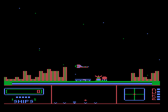 Repton (Atari 8-bit) screenshot: Launching my Vessel