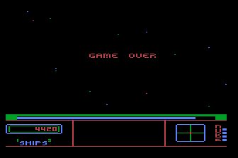 Repton (Atari 8-bit) screenshot: Game Over