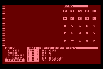 Computer Facts in Five (Atari 8-bit) screenshot: Quizzing