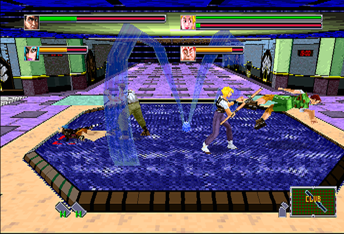 Die Hard Arcade (Arcade) screenshot: Stick's attack
