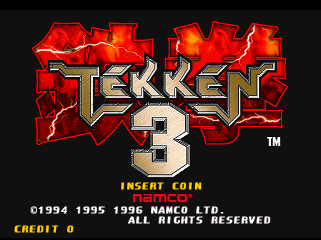 Tekken 3 (Arcade) screenshot: Title screen