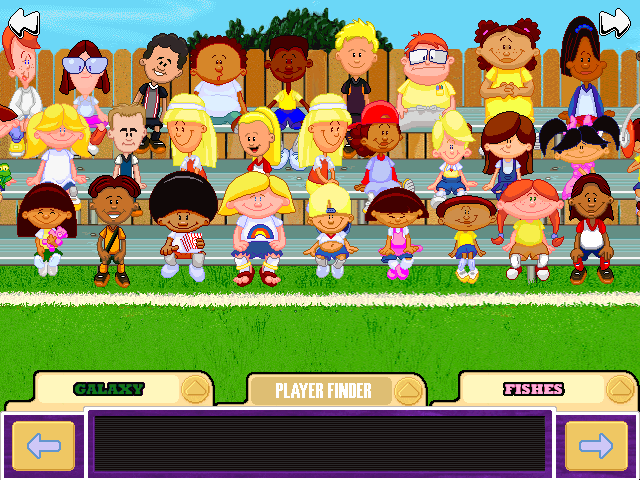 Backyard Soccer 2004 (Windows) screenshot: Picking your players.
