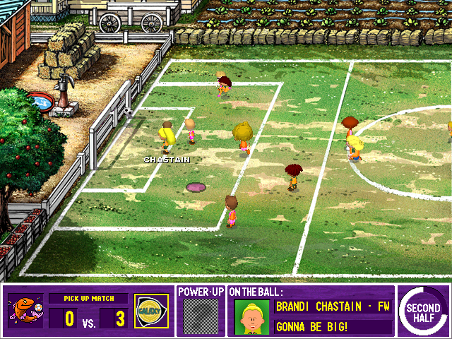 Backyard Soccer 2004 (Windows) screenshot: Another one. I'm seriously dominating this game.