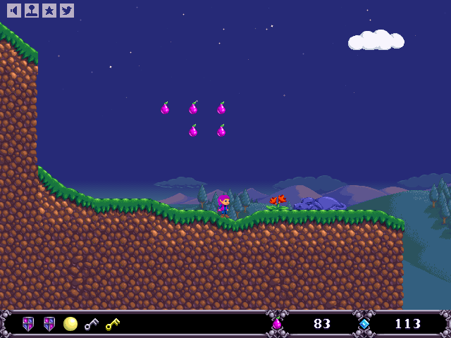 Jasper's Journeys (Browser) screenshot: End of level