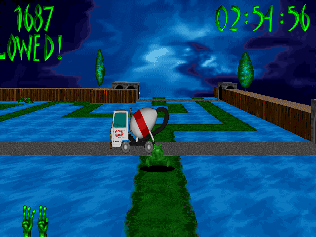 3D Frog Frenzy (Windows) screenshot: More timing puzzles.