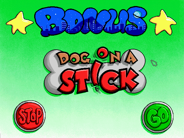 Putt-Putt and Pep's Dog on a Stick (Windows) screenshot: Bonus level entering screen