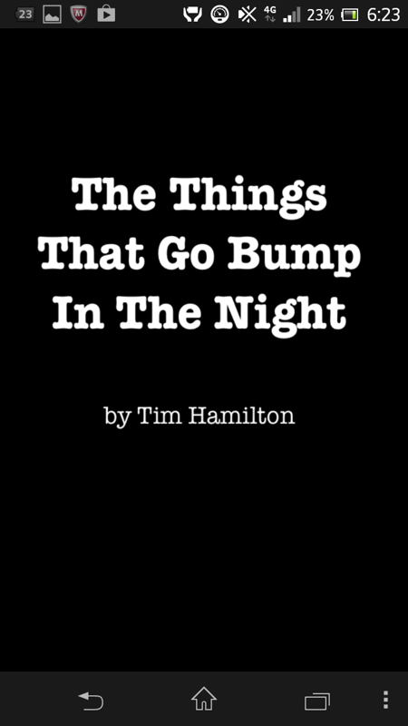 The Things that Go Bump in the Night (Android) screenshot: Title screen
