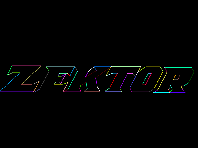 Zektor (Arcade) screenshot: Title