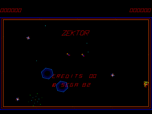 Zektor (Arcade) screenshot: Attract mode
