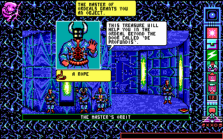 Chamber of the Sci-Mutant Priestess (DOS) screenshot: The start of the Ordeals