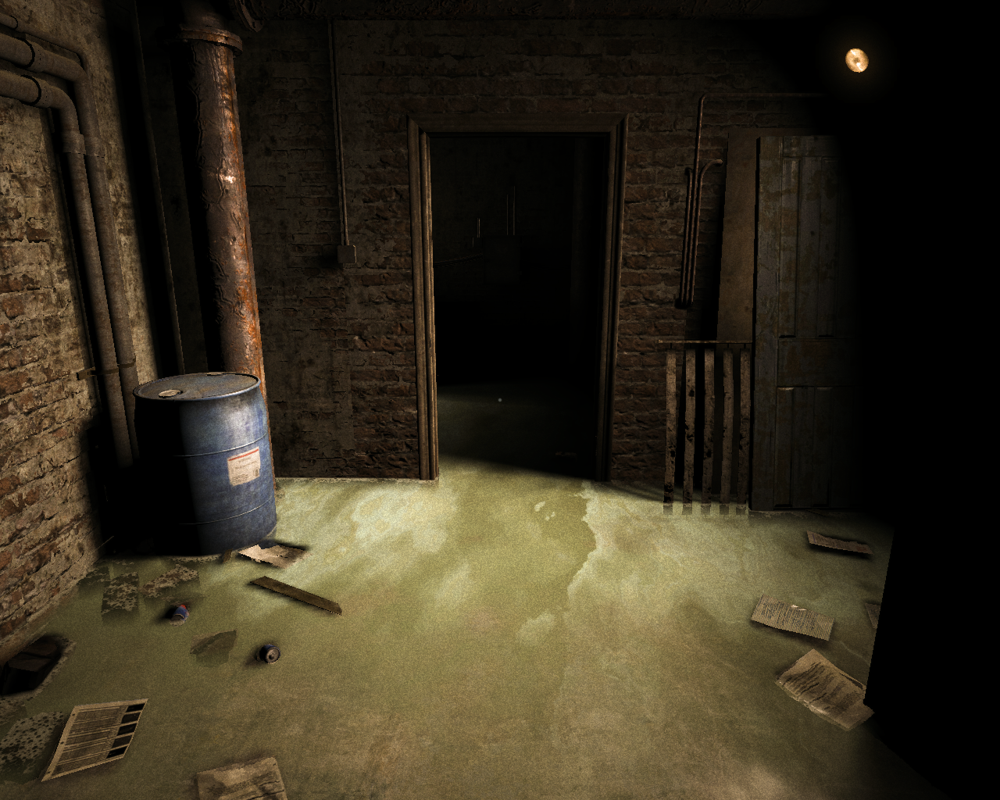 Outlast (Windows) screenshot: The flooded basement