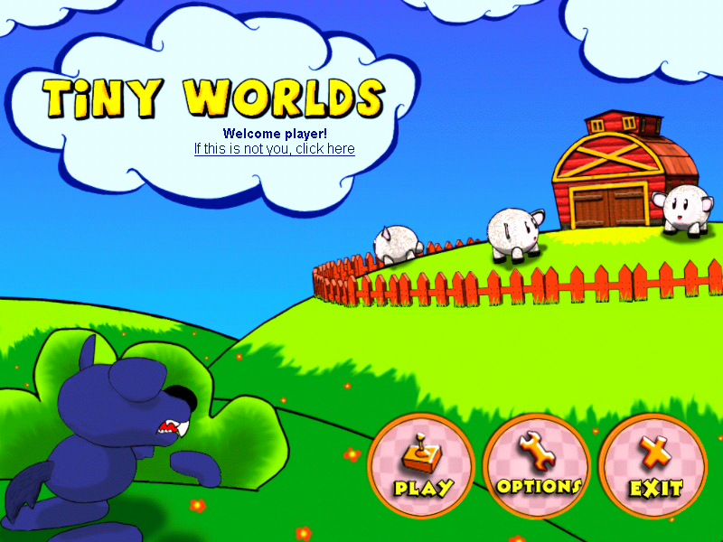 Tiny Worlds (Windows) screenshot: Main menu