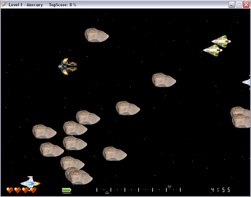 Flight To Pluto (Windows) screenshot: First level