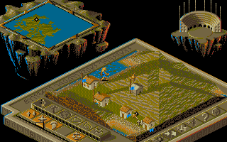 Populous II: Trials of the Olympian Gods (Amiga) screenshot: Power over the people.