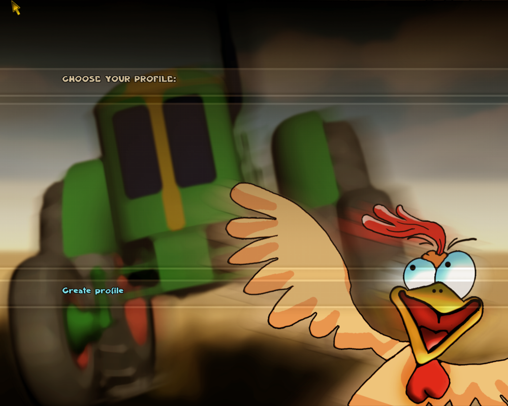 Tractor Racing Simulation (Windows) screenshot: Profile creation