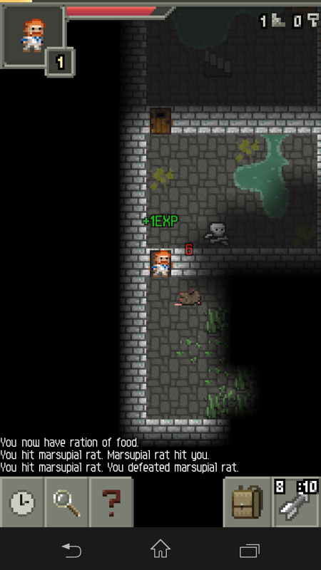 Screenshot of Pixel Dungeon (Android, 2012) - MobyGames