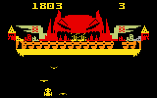 Demon Attack (Intellivision) screenshot: Blast off into outer space to destroy the source of the demons