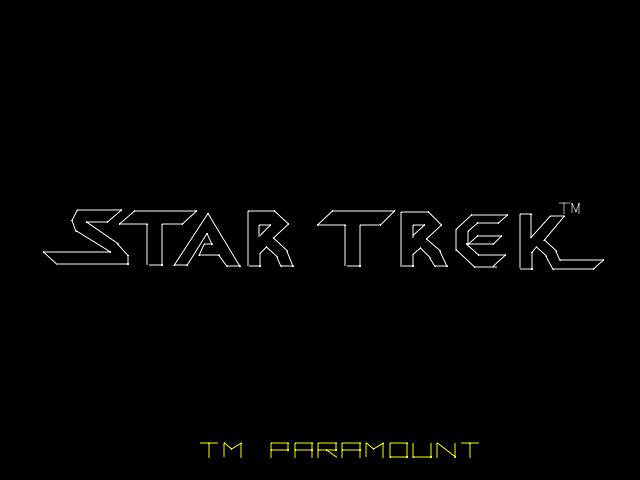 Star Trek: Strategic Operations Simulator (Arcade) screenshot: Title Screen.