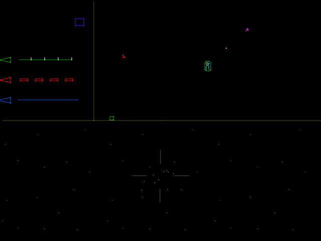 Star Trek: Strategic Operations Simulator (Arcade) screenshot: Find the Klingon's