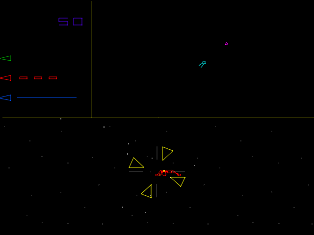 Star Trek: Strategic Operations Simulator (Arcade) screenshot: Another enemy to blast.