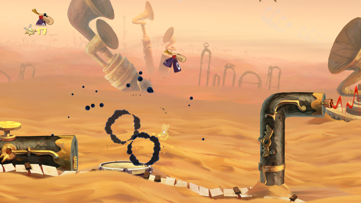 Rayman Origins (Windows) screenshot: The desert