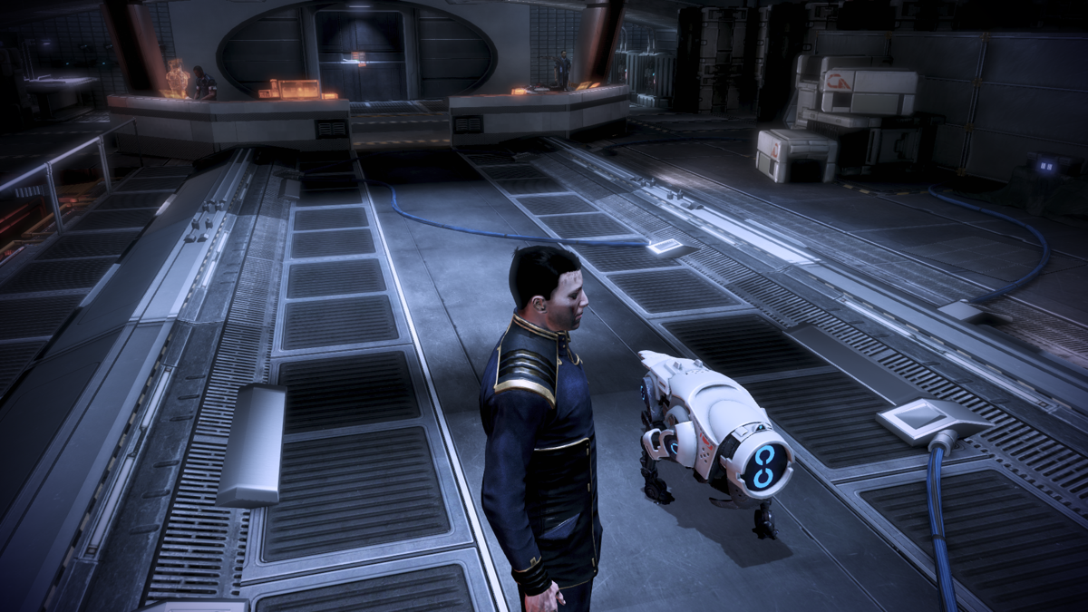 Mass Effect 3 (N7 Collector's Edition) (Windows) screenshot: Mechdog companion. Does nothing, just walk around