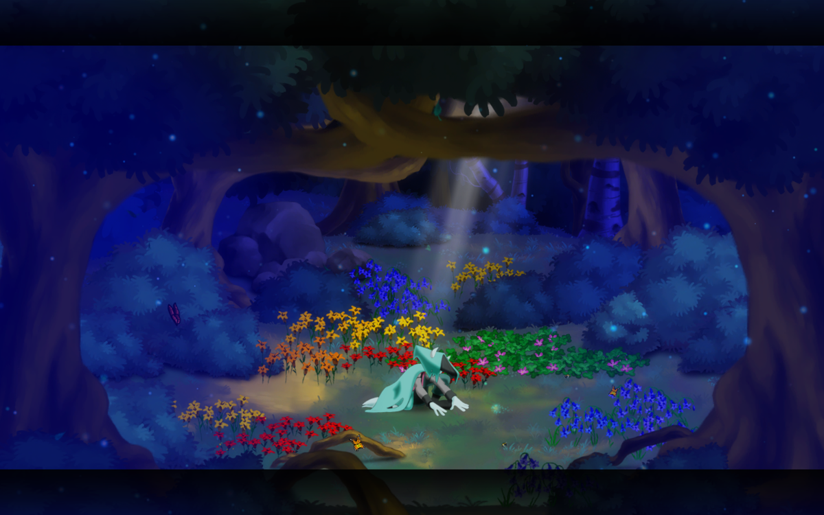 Dust: An Elysian Tail (Windows) screenshot: This is the starting point of the game; our hero Dust doesn't remember anything.