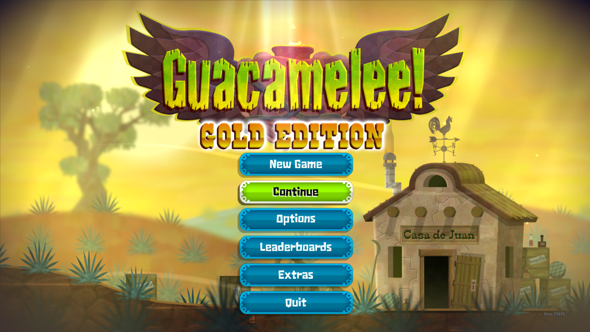 Guacamelee! Gold Edition (Windows) screenshot: Main menu