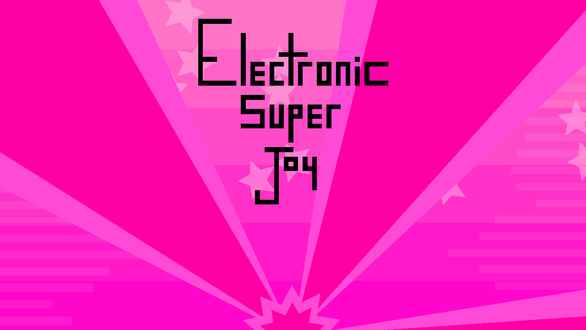 Electronic Super Joy (Windows) screenshot: Title screen
