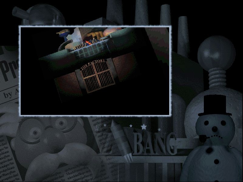 Nightmare in the Toyfactory (Windows) screenshot: Toyfactory entrance gate