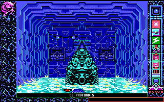 Chamber of the Sci-Mutant Priestess (DOS) screenshot: One of the five ordeals, 'De Profundis'