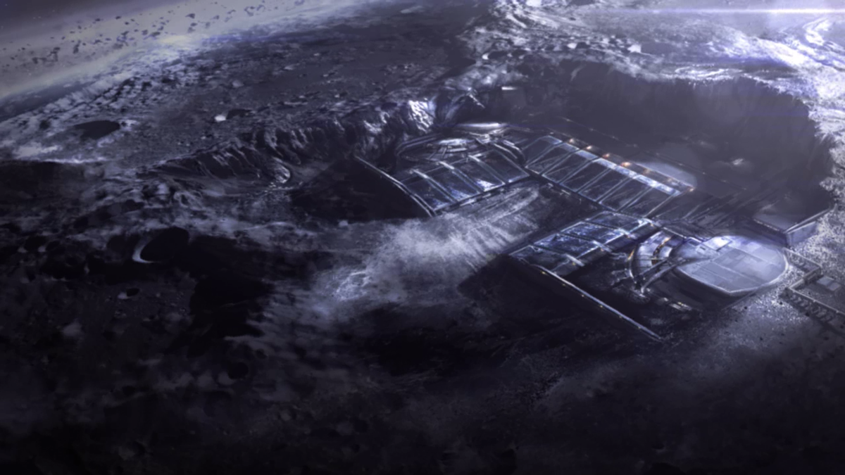 Mass Effect 3: Leviathan (Windows) screenshot: Approaching the mining facility