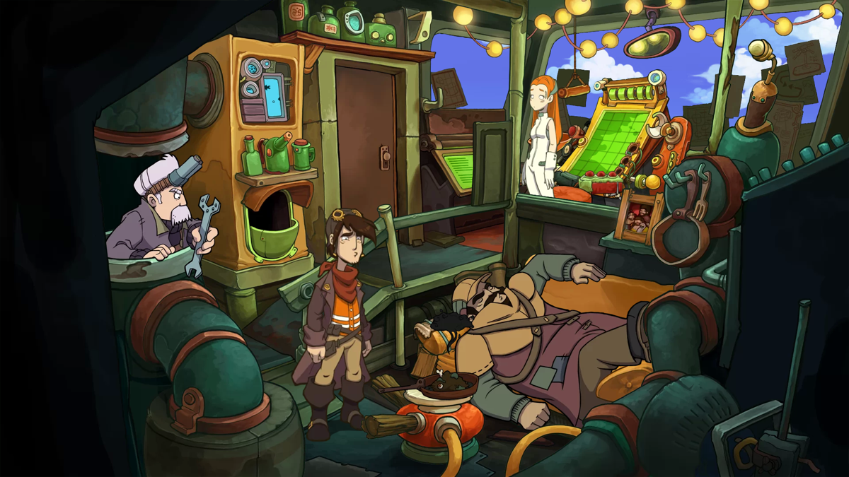 Goodbye Deponia (Windows) screenshot: The first scene of the game... (demo version)
