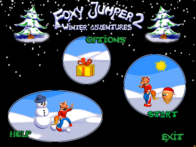 Foxy Jumper 2: Winter Adventures (Windows) screenshot: Main menu