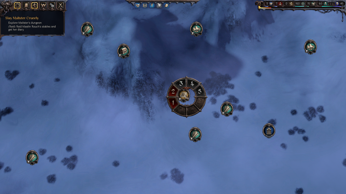 Impire (Windows) screenshot: Sending squads to overworld missions (demo version)