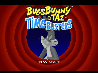 Bugs Bunny & Taz: Time Busters (PlayStation) screenshot: Title screen.
