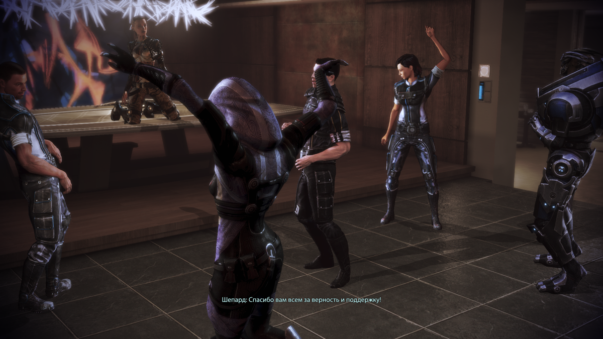 Mass Effect 3: Citadel (Windows) screenshot: Everybody dance!