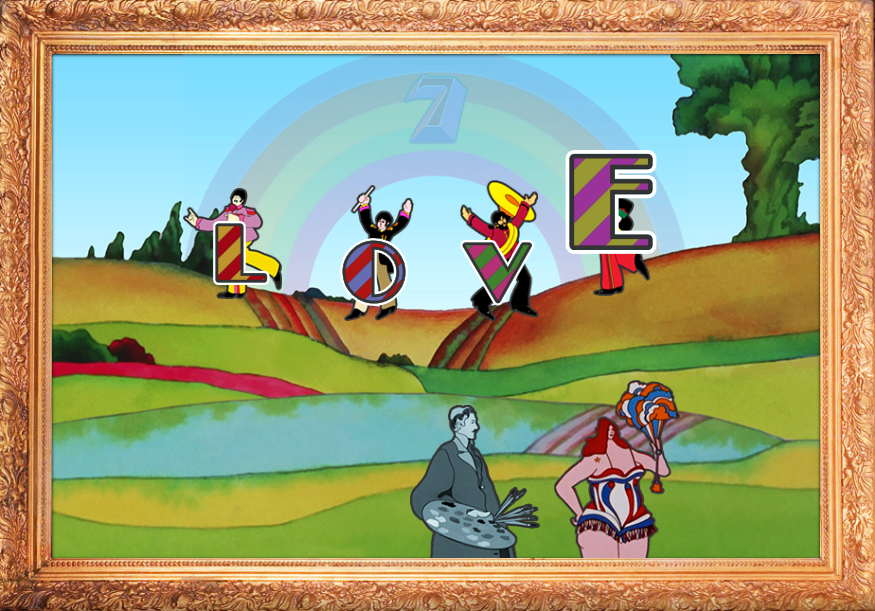 The Beatles: Save Pepperland (Browser) screenshot: By throwing your letters, that is.