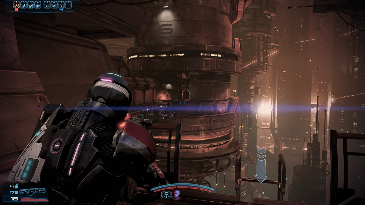 Mass Effect 3: Omega (Windows) screenshot: A view of Omega